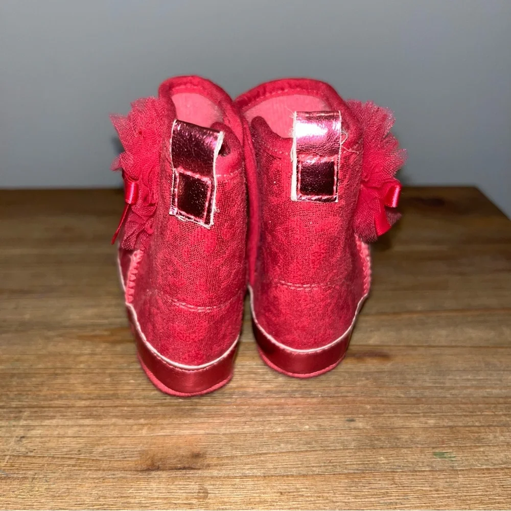 Laura Ashley Pink Glitter Boots